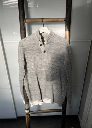 Sweater grijs, merk: H&M L.O.G.G., staat: Heel goed, maat: M, € 2,50, € 3,33 inclusief Kopersbescherming