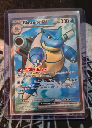 Blastoise Ex 184/165 Pokemon 151, marca: Pokémon, estado: Muito bom, €20.00, €21.70 inclui Proteção do Comprador