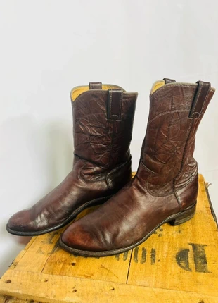 Bottes Santiags Justin Boots Vintage Y2K 2000s - Cuir Marron - 9,5B/40, marke: Justin Boots, zustand: Sehr gut, größe: 40, 74,90 €, 79,35 € beinhaltet Vinted-Käuferschutz Pro