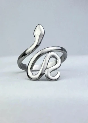 Bague Serpent Argentée Acier Inoxydable 304 Anneau Ouvert Ajustable, marque: CHROME, état: Très bon état, taille: Ajustable, 12,00 €, 13,30 € Protection acheteurs (Pro) incluse