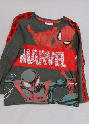 Camiseta gris infantil Spiderman, marca: Spiderman, estado: Muy bueno, tamaño: 4 años / 104 cm, 3,00 €, 3,15 € Protección al comprador incluida