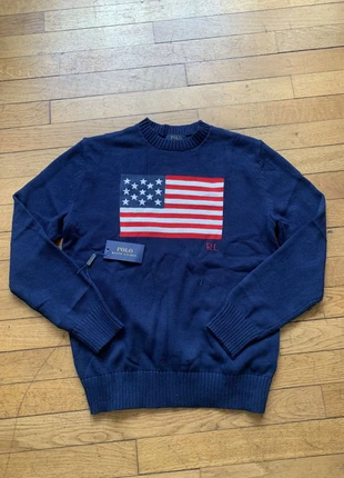 Pull Ralph Lauren Flag USA, marca: Ralph Lauren, estado: Muy bueno, tamaño: S, 50,00 €, 53,20 € Protección al comprador incluida