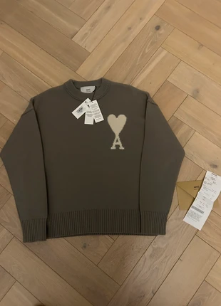 Ami Paris grey sweater size medium, brand: AMI, condition: New with tags, size: M, €380.00, €399.70 includes Buyer Protection