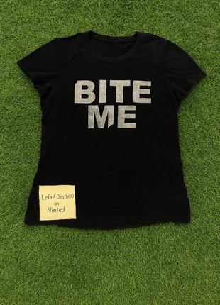 Black bite me Graphic Tee Soft Cotton | women’s S/M, condition: New with tags, size: M / UK 12-14, £18.89, £20.53 includes Buyer Protection