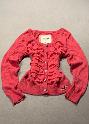 Top Cardigan Hollister - Rosy Gilmor - Vintage - 2000s - coquette - Pink, marca: Hollister, estado: Novo sem etiquetas, tamanho: M / 38 / 10, €29.95, €32.15 inclui Proteção do Comprador
