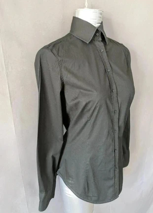 Chemise noire cintrée Zara Basic femme taille M manches longues classique intemporelle, brand: Zara Basic, condition: Very good, size: M / 38 / 10, €10.00, €11.20 includes Buyer Protection