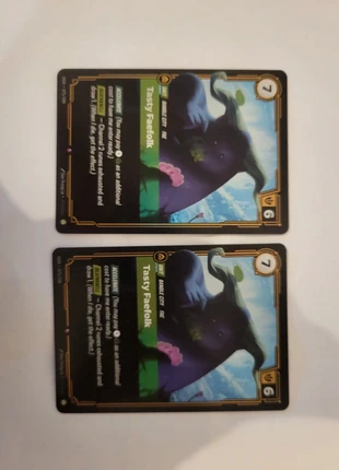 tasty faefolk x2 Riftbound, brand: League of Legends, condition: Very good, €20.00, €21.70 includes Buyer Protection