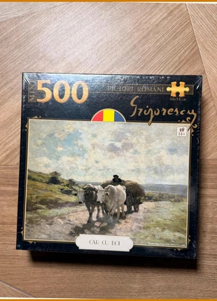 Puzzle 500 pièces “Car cu boi”, Nicolae Grigorescu, brand: Pictori Romani, condition: New with tags, €9.90, €11.10 includes Buyer Protection