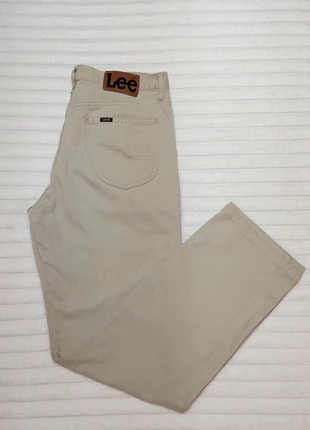 👖 Jean Lee Chicago - Coupe Straight Iconique , Beige Élégant Size: 34-36, brand: Lee, condizioni: Ottime, taglia: IT 54 | W44, €10.00, €11.20 include la Protezione acquisti