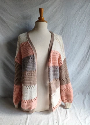 Gilet en maille ajourée femme taille 40, brand: Made In Italy, condition: Very good, size: L / 40 / 12, €12.90, €14.25 includes Buyer Protection