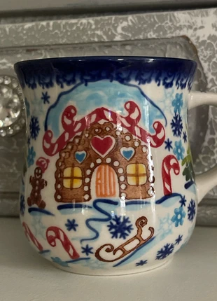 Bolesławiec śliczny kubek Unikat!, merk: BOLESLAWIEC, staat: Nieuw zonder prijskaartje, € 24,00, € 25,90 inclusief Kopersbescherming