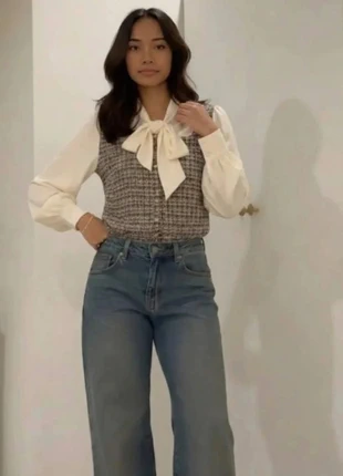 chemisier crème à nœud Elegant Vintage Taille M, merk: phenomeca, staat: Heel goed, maat: M / 38 / 10, € 43,90, € 46,80 inclusief Kopersbescherming