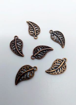 6 breloques pendentifs feuille en métal cuivré – 18×10 mm, condizioni: Ottime, €1.00, €1.75 include la Protezione acquisti