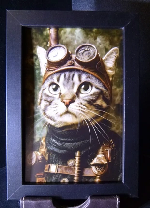 Cadre 10x15cm Anthropomorphisme Chat humanisé cabinet de curiosité, brand: Curiosité, condition: Very good, €2.99, €3.84 includes Buyer Protection