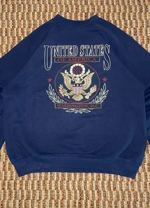 Sweat USA Washington D.C. Bleu Marine taille XL, brand: Vintage Dressing, condizioni: Ottime, taglia: XL, €22.00, €23.80 include la Protezione acquisti