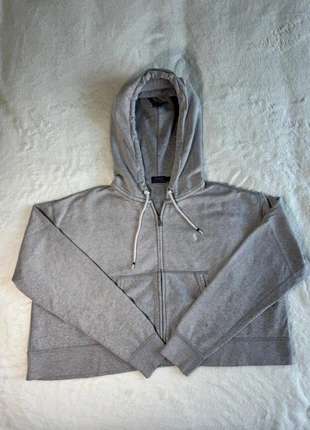 Veste à capuche zippée Ralph Lauren / Gris / Coupe courte taille S (femme), marca: Ralph Lauren, estado: Muito bom, tamanho: S / 36 / 8, €40.00, €42.70 inclui Proteção do Comprador