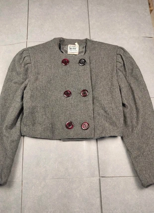 Blazer cardigan crop top femme 100% wool laine made in France taille M, marque: Vintage Dressing, état: Très bon état, taille: M / 38 / 10, 25,00 €, 26,95 € Protection acheteurs (Pro) incluse