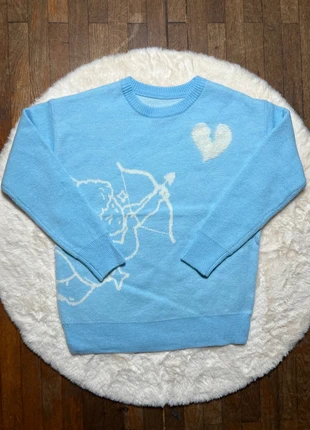 Pull maille oversize tendance , knit Y2K streetwear Aesthetic en coton avec motif - Taille M, merk: Aesthetic, staat: Nieuw zonder prijskaartje, maat: M, € 24,90, € 26,85 inclusief Kopersbescherming Pro