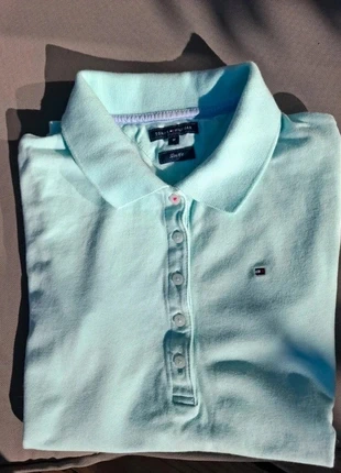 🌱Fraîcheur et style le polo Tommy Hilfiger Slim Fit menthe, marque: Tommy Hilfiger, état: Très bon état, taille: M, 26,00 €, 28,00 € Protection acheteurs incluse