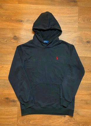 Sweat Pull à capuche Ralph Lauren noir logo brodé rouge homme - Taille M, marque: Ralph Lauren, état: Très bon état, taille: M, 36,00 €, 38,50 € Protection acheteurs incluse