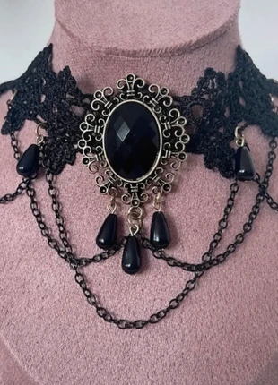 Collana goth da donna choker gotico pizzo, brand: Punk, condizioni: Ottime, €6.00, €7.00 include la Protezione acquisti