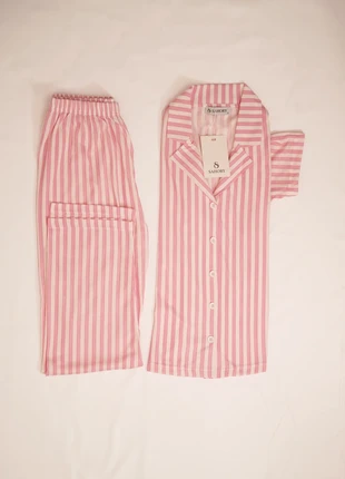 Ensemble pyjama rayé rose blanc | Taille L, marque: sahory, état: Neuf avec étiquette, taille: L / 40 / 12, 12,00 €, 13,30 € Protection acheteurs (Pro) incluse