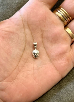 Pendentif fraise en argent massif, marca: Argent, estado: Muito bom, €13.50, €14.88 inclui Proteção do Comprador Pro