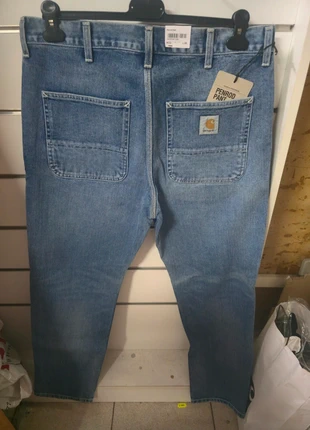 Pantalón vaquero carhartt wip penrod ancho azul lavado. Talla 32 (42es), marca: Carhartt WIP, estado: Muy bueno, tamaño: W32 | ES 42, 55,00 €, 58,45 € Protección al comprador incluida