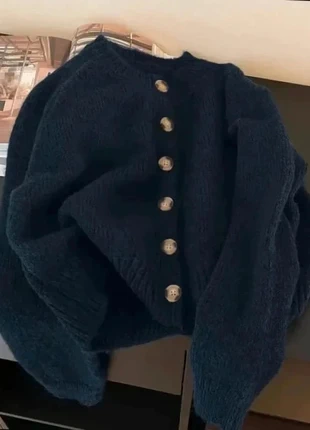 Cardigan femme bleu marine à boutons élégant, taille S, marca: Aesthetic, estado: Muito bom, tamanho: S / 36 / 8, €34.99, €37.44 inclui Proteção do Comprador