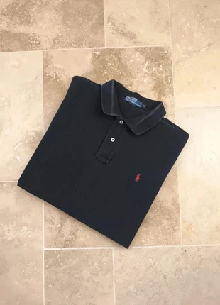 Polo Ralph Lauren - Homme XL coupe droite - Noir logo rouge - Coton piqué, marca: Ralph Lauren, estado: Muito bom, tamanho: XL, €23.00, €24.85 inclui Proteção do Comprador Pro