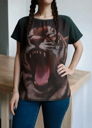Camiseta con estampado de tigre Talla M | Lefties, marque: Lefties, état: Très bon état, taille: M / 38 / 10, 5,00 €, 5,95 € Protection acheteurs incluse