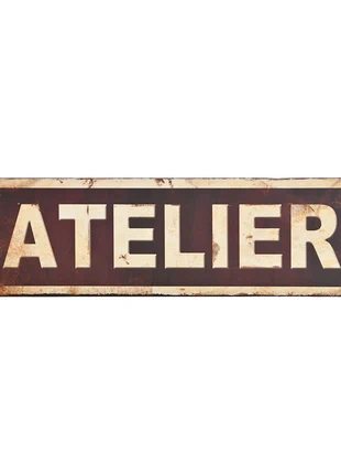 Plaque métal Atelier style vintage 35x11cm,idée cadeau déco garage ,neuve, marque: Atelier, état: Neuf avec étiquette, 11,50 €, 12,78 € Protection acheteurs (Pro) incluse