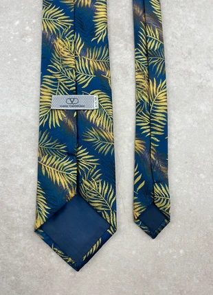 Noeud de Cravate Como Valentino Vintage 100% Soie Motif Feuille Bleu et Jaune, marca: Valentino, estado: Muy bueno, 15,00 €, 16,45 € Protección al comprador incluida