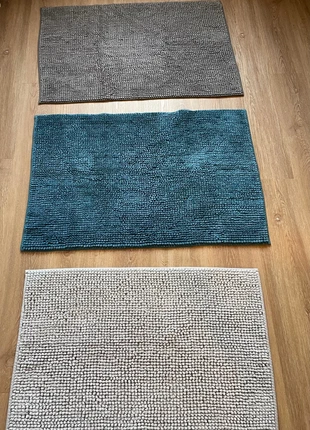 3 Badematten türkis/grün hellgrau grau, marque: IKEA, état: Très bon état, 5,00 €, 5,95 € Protection acheteurs incluse
