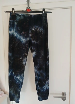 3/4 Tie Dye Leggings Blue Black Stretchy, brand: Shein, condition: Very good, size: XL / 42 / 14, €2.20, €3.01 includes Buyer Protection