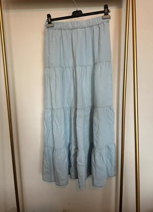 <3 Only – Blue Maxi Skirt (Size M), merk: ONLY, staat: Heel goed, maat: M / 38 / 10, € 4,99, € 5,94 inclusief Kopersbescherming