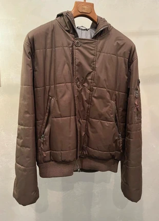 Giubbotto Bomber Uomo Marrone Trapuntato con Cappuccio, marca: Royal Cup, estado: Muito bom, tamanho: M, €30.00, €32.20 inclui Proteção do Comprador