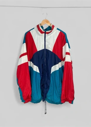 Veste coupe-vent vintage rétro 90s bleu rouge blanc taille XL homme, marca: Vintage Dressing, estado: Bom, tamanho: XL, €5.00, €5.95 inclui Proteção do Comprador