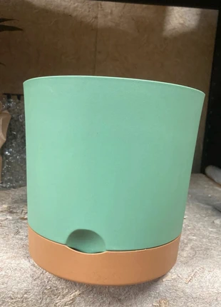 Pot pour plante avec réserve d’eau vert pistache, marque: ET, état: Neuf sans étiquette, 4,99 €, 5,94 € Protection acheteurs (Pro) incluse