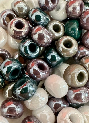 43 g de superbes grosses rocailles 5,4 mm en verre – effet irisé métal nacré, marque: Creacorner, état: Très bon état, 5,00 €, 5,95 € Protection acheteurs incluse