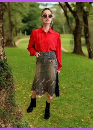 Divina blusa roja vintage , talla única 😍, brand: Vintage Dressing, condizioni: Ottime, taglia: Taglia unica, €23.00, €24.85 include la Protezione acquisti Pro