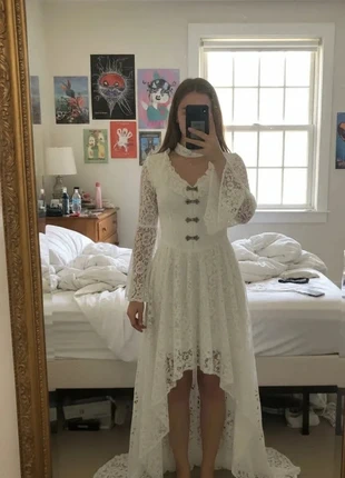 Robe Longue Dentelle Blanche – Bohème / Élégante / Romantique / Cérémonie, marque: Lunevia, état: Très bon état, taille: M / 38 / 10, 129,99 €, 137,19 € Protection acheteurs (Pro) incluse