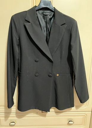 Blazer nero, marque: Erica Bellucci, état: Neuf sans étiquette, taille: XXL / 44 / 16, 30,00 €, 32,20 € Protection acheteurs incluse