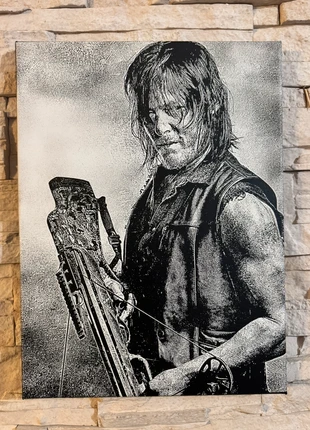 Tableau Daryl Dixon – The Walking Dead – Toile 30x40 cm, marque: The Walking Dead, état: Neuf sans étiquette, 20,00 €, 21,70 € Protection acheteurs (Pro) incluse