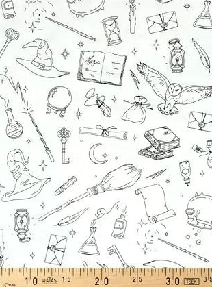 Tissu à colorier Harry Potter 50x75cm, marque: Domotex, état: Neuf avec étiquette, 3,50 €, 4,38 € Protection acheteurs (Pro) incluse