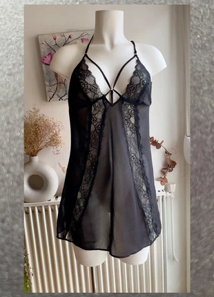 Nuisette Babydoll en dentelle noire sexy Undiz 🖤, marque: Undiz, état: Neuf sans étiquette, 14,99 €, 16,44 € Protection acheteurs incluse