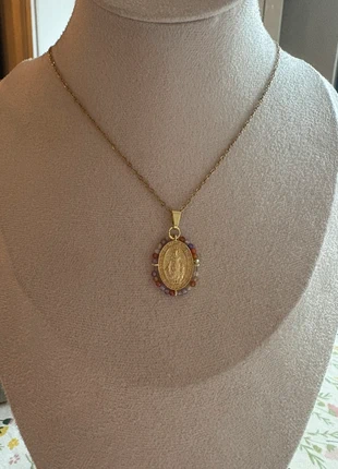 Collier médaille miraculeuse multicolore, merk: Creatrice, staat: Heel goed, € 19,90, € 21,60 inclusief Kopersbescherming