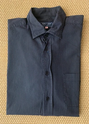 Chemise Manches Longues Eden Park – Noire à Rayures – Logo Brodé – Taille XL – Très bon état, marca: Eden Park, estado: Muito bom, tamanho: XL, €24.99, €26.94 inclui Proteção do Comprador Pro