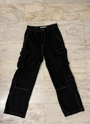 Pantaloni cargo Bershka, marque: Bershka, état: Très bon état, taille: W35 | FR 44, 5,00 €, 5,95 € Protection acheteurs incluse