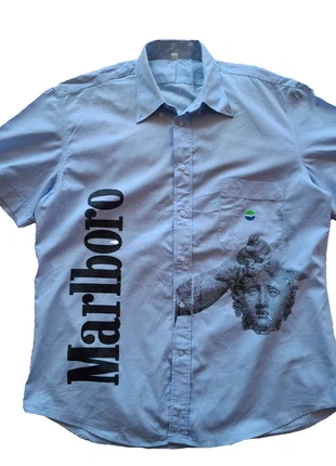 Vintage short sleeve shirt, marque: Marlboro, état: Très bon état, taille: M, 35,00 €, 37,45 € Protection acheteurs incluse